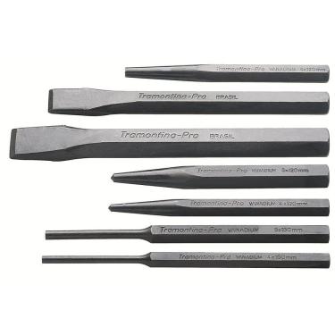 Imagem de Jogo De Talhadeiras, Punções E Saca-pinos 7 Peças Tramontina Pro Tramontina