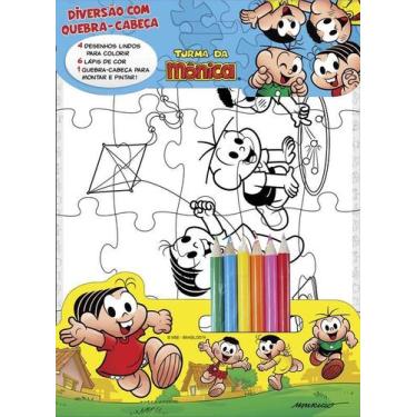 Imagem de Livro - Turma Da Mônica - Diversão com quebra-Cabeça - On Line Editora