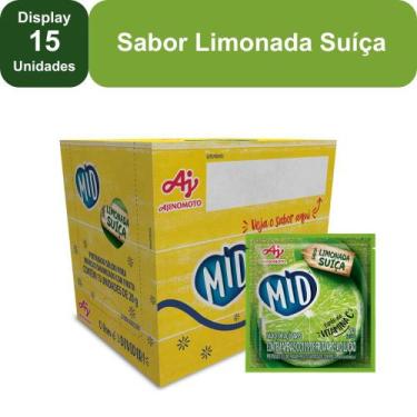 Imagem de Kit Refresco em Pó MID Sabor Limonada Suíça Com 15 Unidades de 20g