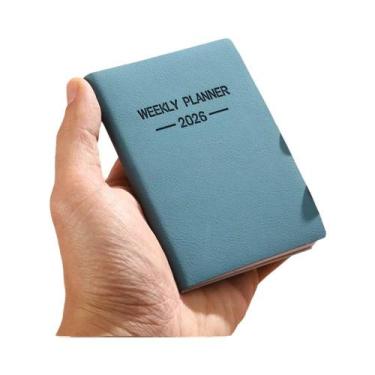 Imagem de Caderno De Planejamento Diário A7 Com Capa PU Cor Morandi, 64 Folhas, 