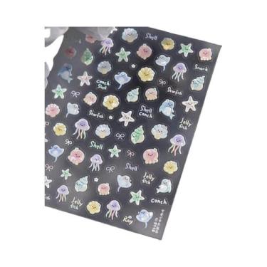 Imagem de Adesivos Decorativos Para Unhas Em Forma De Bolha De Gato Brilhante 5D