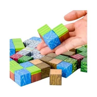 Imagem de Blocos De Construção Magnéticos Para Crianças 54 Peças Brinquedo Educa