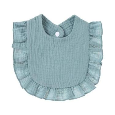 Imagem de Babadores De Bebê Em Algodão Macio, Cor Sólida, Toalha De Saliva Para 