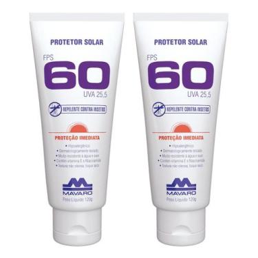 Imagem de Kit 2 Bloqueador Protetor Solar E Repelente Contra Insetos FPS 60 Prof