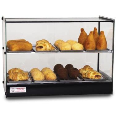 Imagem de Estufa LED Quadrada Para Salgados Dupla 8 Bandejas EVR LP Titã, 110V