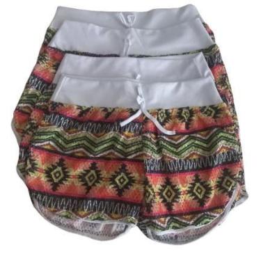 Imagem de Shorts Curto Soltinho Estampado Moda Praia Academia Corrida - PO