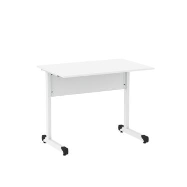 Imagem de Mesa de Escritório Reta 90cm com Pé Tubular em Aço