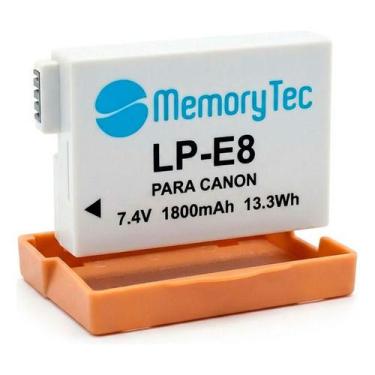 Imagem de Bateria LP-E8 MemoryTec compatível com Canon SL1 / T2i / T3i / T4i / T