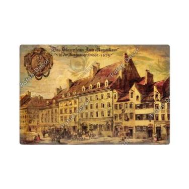 Imagem de Placa De Metal Vintage Da Marca De Cerveja Alemã Putuo Para Decoração 