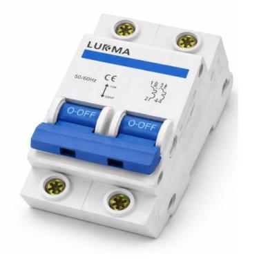 Imagem de Mini Disjuntor Bipolar 2P Curva C 6A 10A 16A 20A 25A 32A 40A 50A 63A T