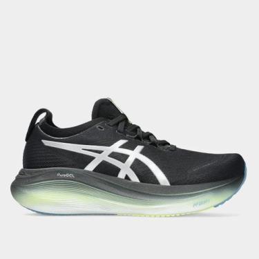Imagem de Tênis Asics Gel-Nimbus 27 Luxe Feminino, Dourado, Preto, 37