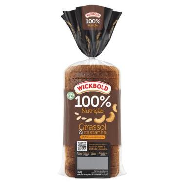 Imagem de Pão de Forma 100% Nutrição Girassol e Castanha Wickbold 350g
