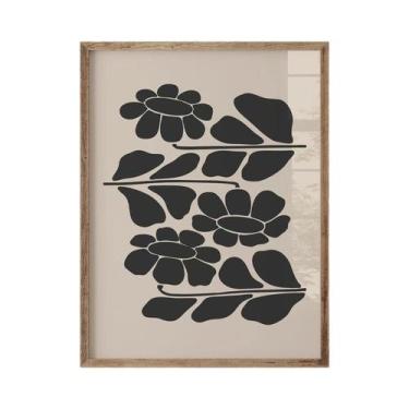 Imagem de Pintura Em Tela Com Estampa Floral Boêmia, Decoração Botânica Abstrata