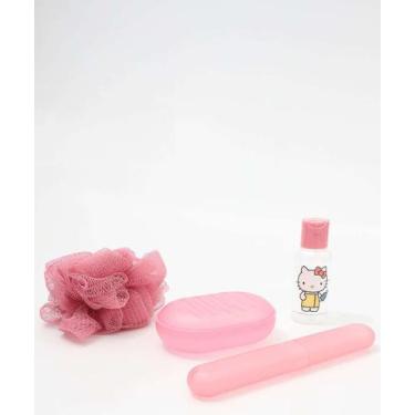 Imagem de Kit de Viagem Feminino 5 Peças Hello Kitty Rosa-05085 - Sanrio, UN, Ro