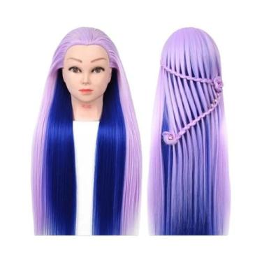 Imagem de Cabeça De Manequim Loira De Fibra De Alta Temperatura Para Treinamento