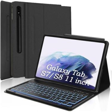 Imagem de Funda con Teclado FARYODI para Samsung Galaxy Tab S8/S7 11''