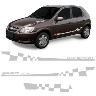 Imagem de Kit Faixa Celta Spirit 06/ Adesivo Lateral e Capô Decorativo - SPORTIN