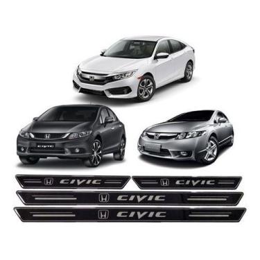 Imagem de Soleira Honda Civic G8 G9 G10 2013 2014 2015 2016 2017 2018 - Resitank