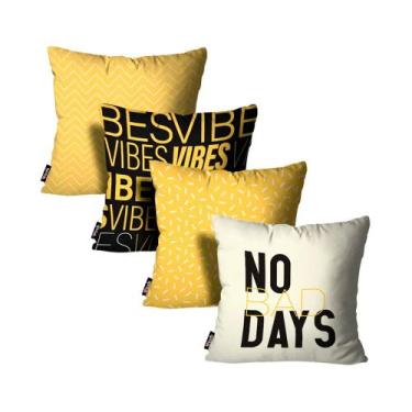 Imagem de Kit 4 Capas de Almofadas Alta Qualidade Mdecore 45X45