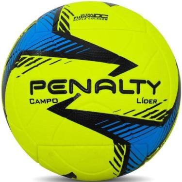 Imagem de Bola Futebol Campo Penalty Lider XXIV Cor: Amarelo E Azul Petróleo