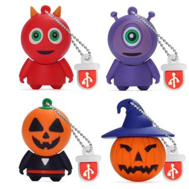 Imagem de Unidade flash USB leizhan para presente de abóbora de 16 GB x 4
