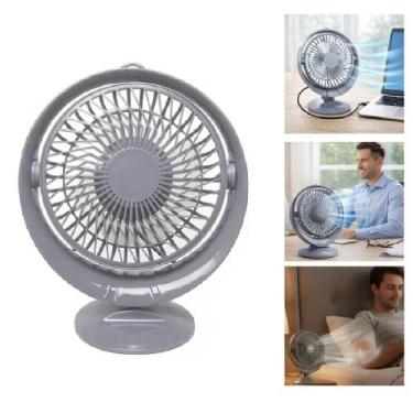 Imagem de Ventilador mesa mini 2 velocidades 7,5w turbo articulado usb notebook 