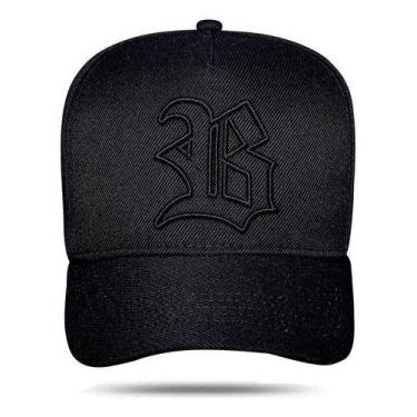 Imagem de Boné Blck Brasil Snapback Logo Contour All -, Preto, UNICO