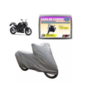 Imagem de Capa Para Motos Proteção Contra Sol e Chuva Impermeável Prateada - HWS