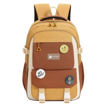 Imagem de Mochila Escolar Alça Acolchoada Costa Anti Furto Notebook Bolsa Dia a 
