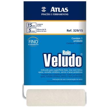 Imagem de Rolo De Lã De Carneiro Para Pintura 15 Cm Com Cabo - Atlas