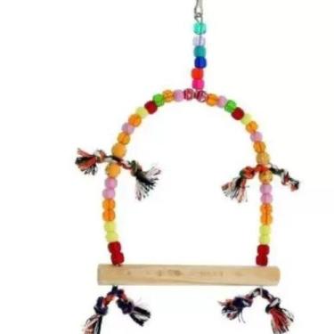 Imagem de Brinquedo Balanço Trapézio para Calopsita Power Birds - HAPPY BIRD