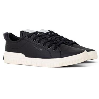 Imagem de Tênis Masculino Aramis Casual Deep Leather Couro Confortável Costurado