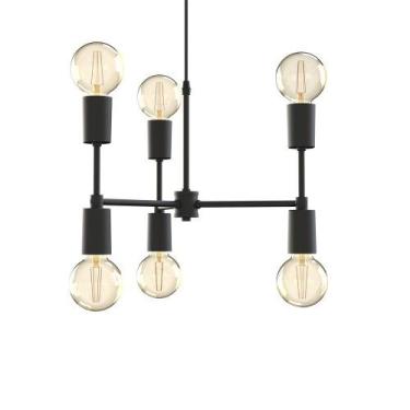Imagem de Luminária de Teto Pendente Equilibrium 6 Soquetes E27 - Taschibra, 6 u