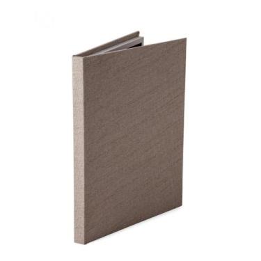 Imagem de Livro Caixa Com Revestimento em Linho Nude 33x25x2,5cm - Mart