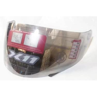 Imagem de Viseira Capacete X11 Volt Espelhada Cromada Original X11