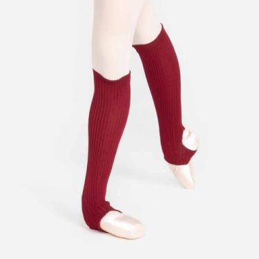 Imagem de Polaina Bailarina com Pé Adulto Só Dança SD-5622, Vinho, Único