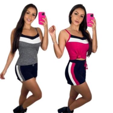 Imagem de Kit 2 Conjuntos Regata com Short Adulto - Momento Vestidos (Amariti), 