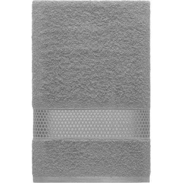 Imagem de Toalha de Banho Teka Dry Alice Cinza Gray - 70cm x 130cm - 100% Algodã