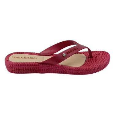 Imagem de Tamanco dedo Feminino Terra e Agua Salto Ana Bela 2,5 Cm, Framboesa, 3