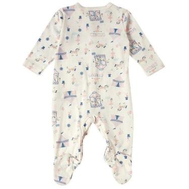 Imagem de Macacão Bebê Tiptop Longo Circo Off WHite - 101815, RN, Branco
