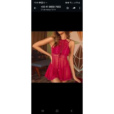 Imagem de Camisola vermelho - Lingerie 