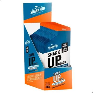 Imagem de Shark UP Black Carbo Gel Endurance 30g Box 10 Sache Shark Pro, Laranja
