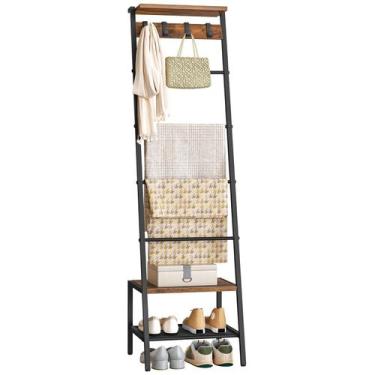 Imagem de Escada de toalha HOOBRO BF13CJ01 161 cm 7 camadas de metal rústico