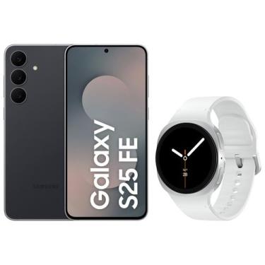 Imagem de Smartphone Samsung Galaxy S25 FE 256GB JetBlack - 5G + Smartwatch Gala