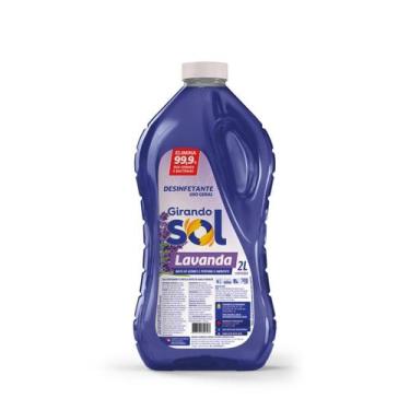 Imagem de Desinfetante Girando Sol 2 Litros Lavanda Desinfetante Uso Geral