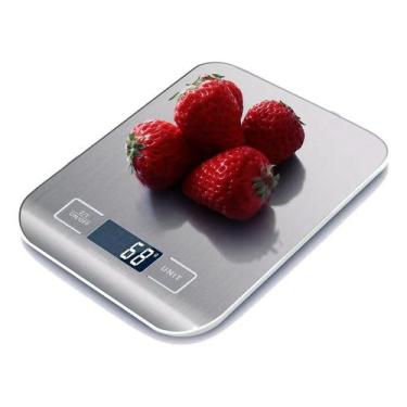 Imagem de Balança Digital De Precisão Cozinha 10kg Nutrição E Dieta Inoxidável L