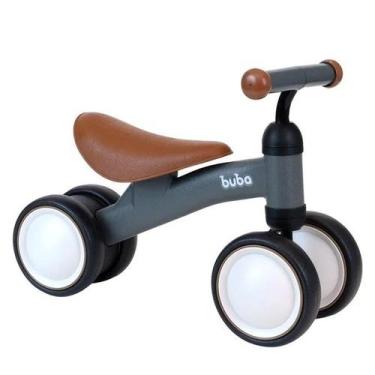 Imagem de Bicicleta De Equilibrio Buba 4 Rodas Cinza
