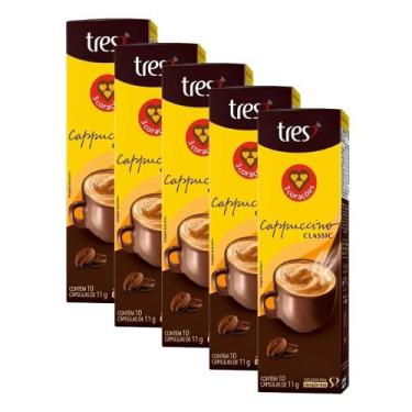 Imagem de 50 Cápsulas Três Corações, Cappuccino Clássico, Cappuccino Clássico