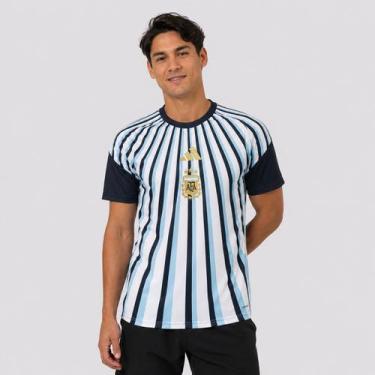 Imagem de Camisa Adidas Argentina Pré-Jogo I 2026 Branca, EEG