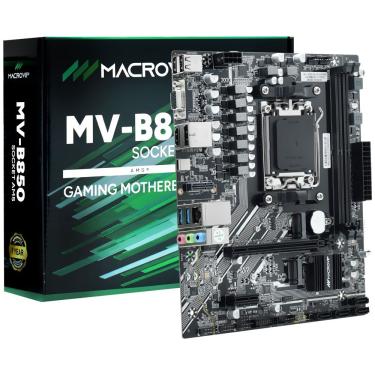 Imagem de Placa Mãe MV-B850 com Socket AM5 e DDR5 para Overclocking Preto Macrovip